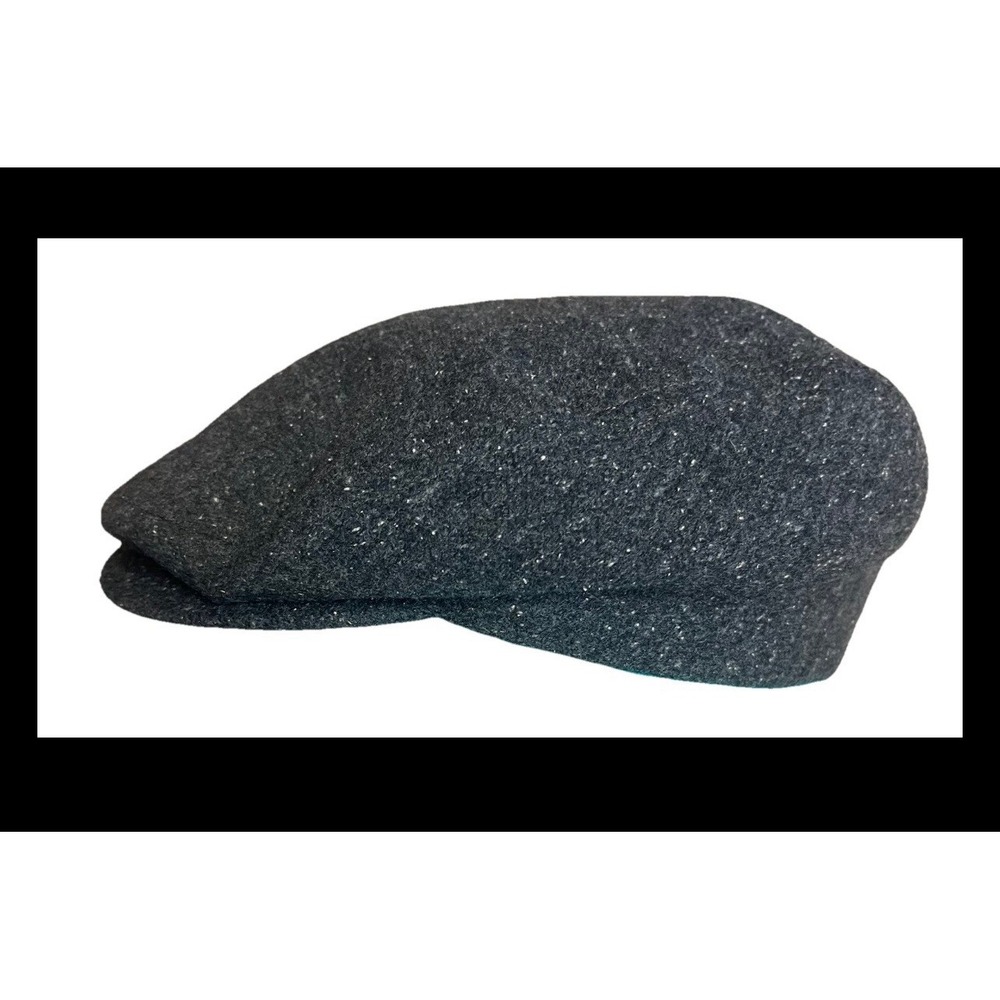 Scala Classico Vintage Gray Wool Newsboy Driving Cap Hat